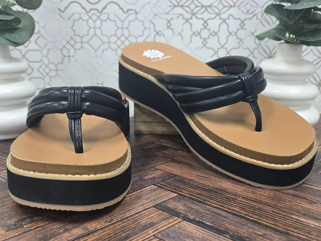 Hasani Flatform Sandal Yellow Box