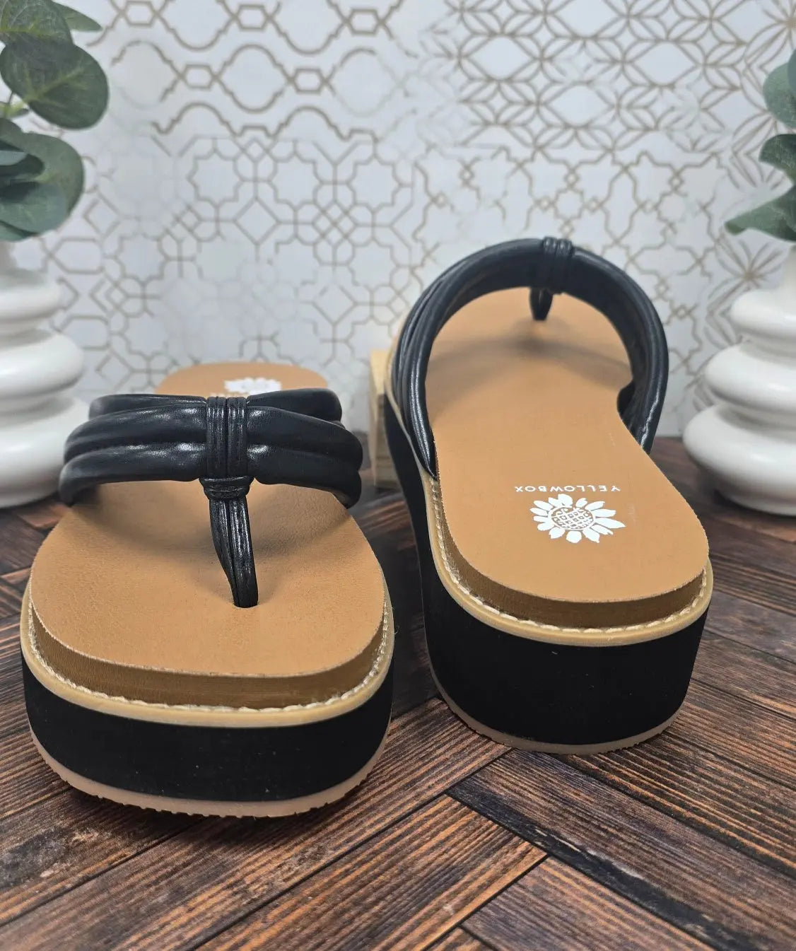 Hasani Flatform Sandal Yellow Box