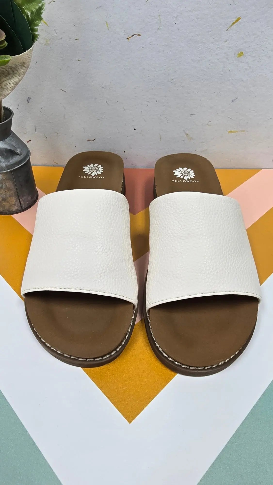 Kalo Slide Sandal Yellow Box