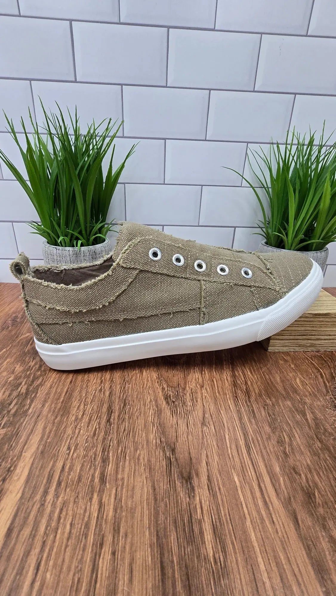 Taupe Slip on Shoes Corky's