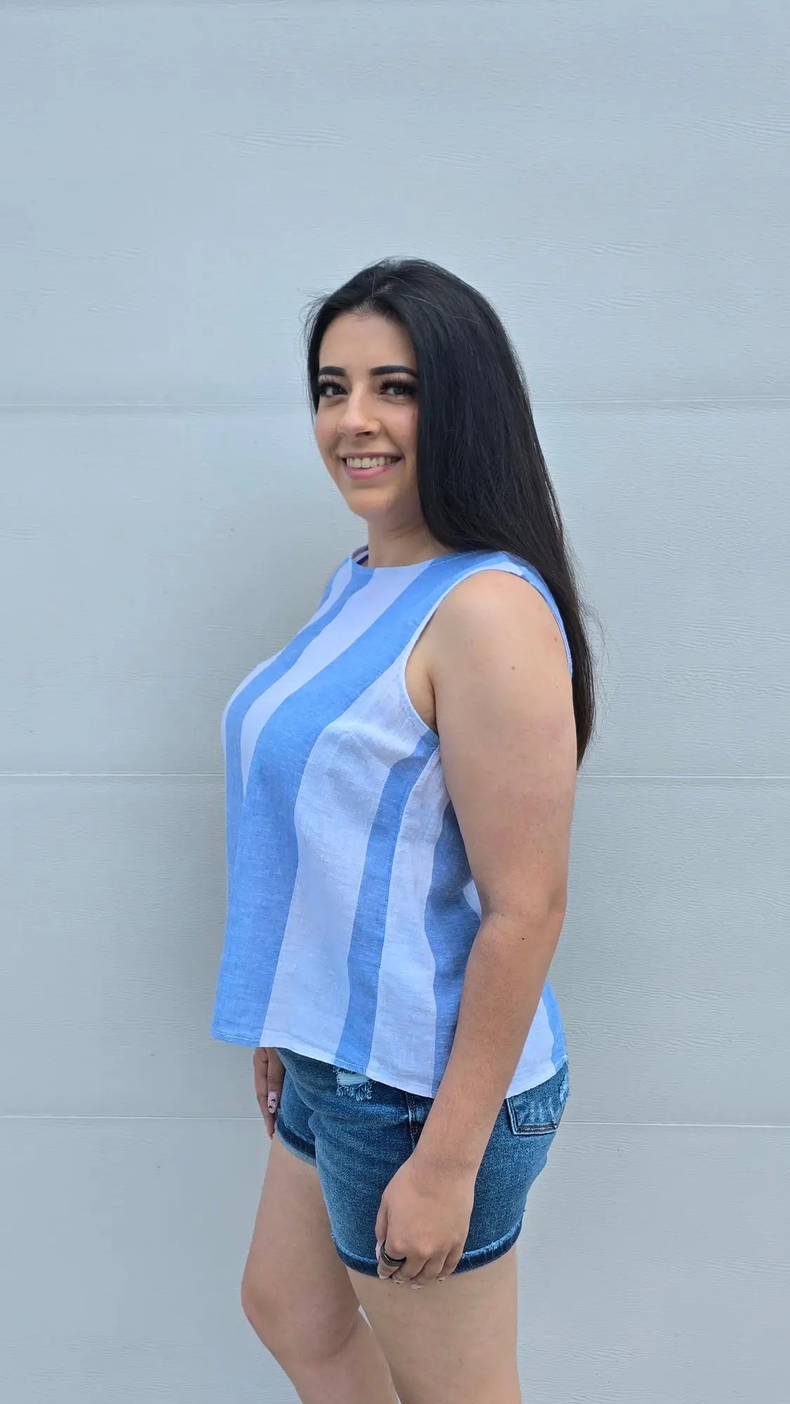 Coastal Breeze Split-back Tank beachlunchlouge