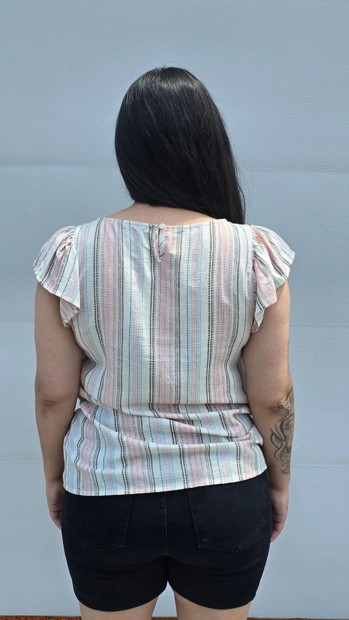 Yarndye Striped Top Staccato