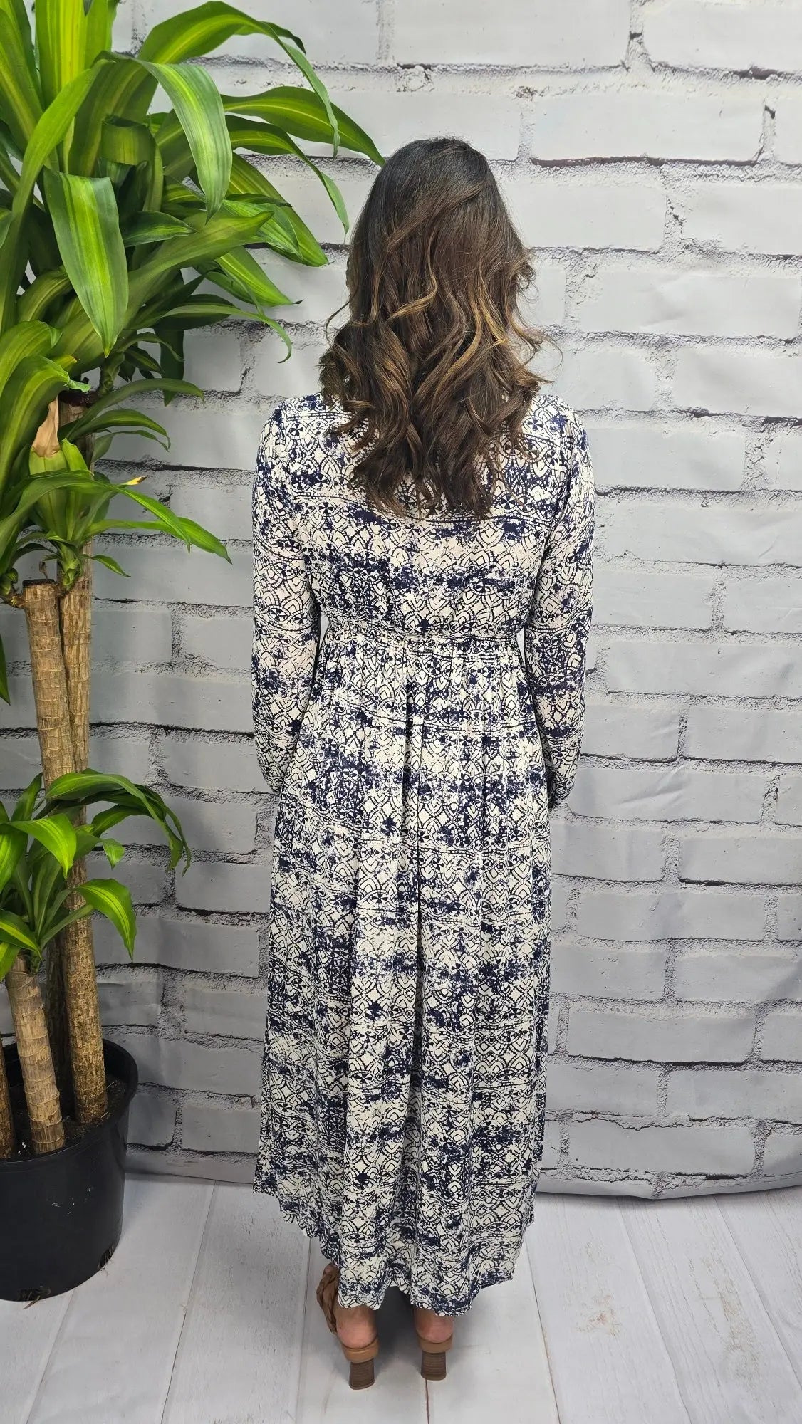 Indigo Print Dress Andree By Unit