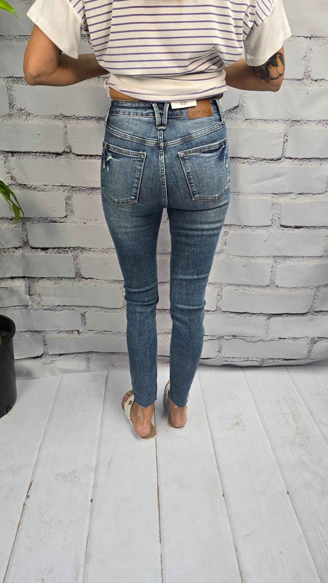Tatum Tummy Control Vintage Wash Skinny Judy Blue