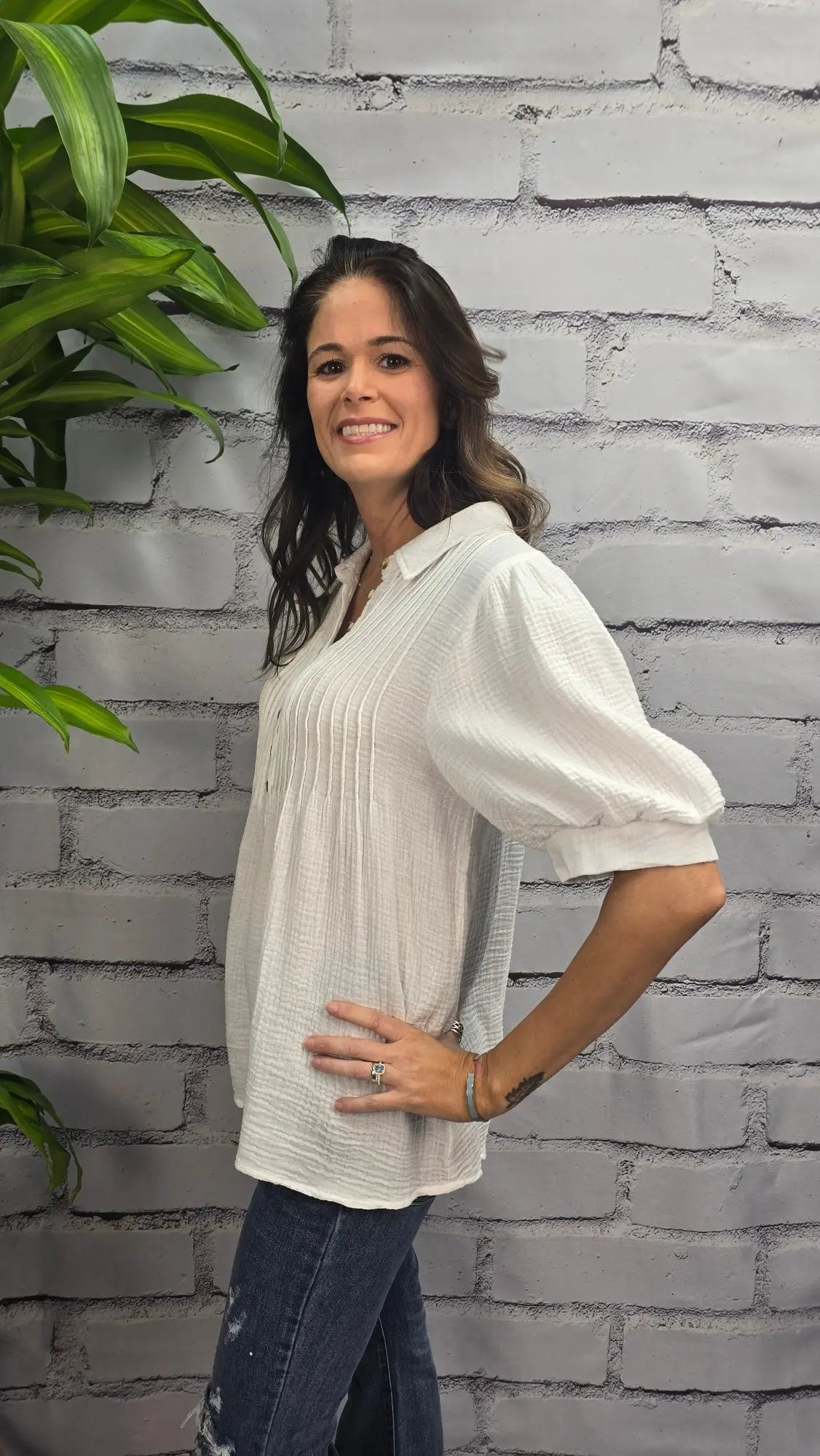 Gauze Short Sleeve Jodifl