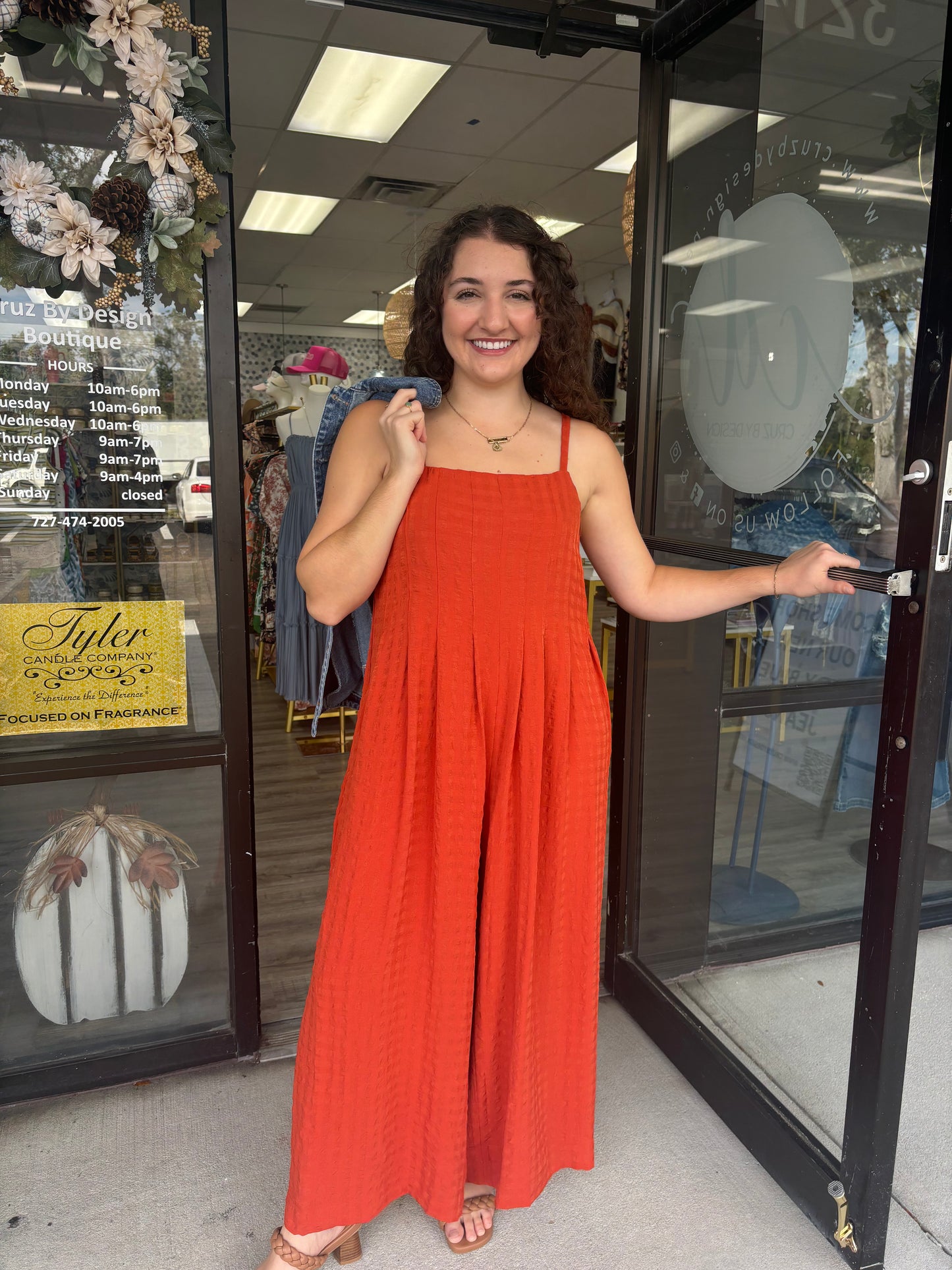 Textured Jumpsuit w/Side Buttons Gigio