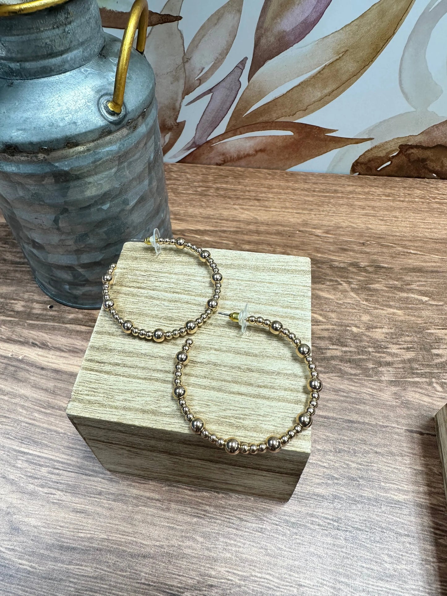 Water Resistant Beaded Hoops What's Hot