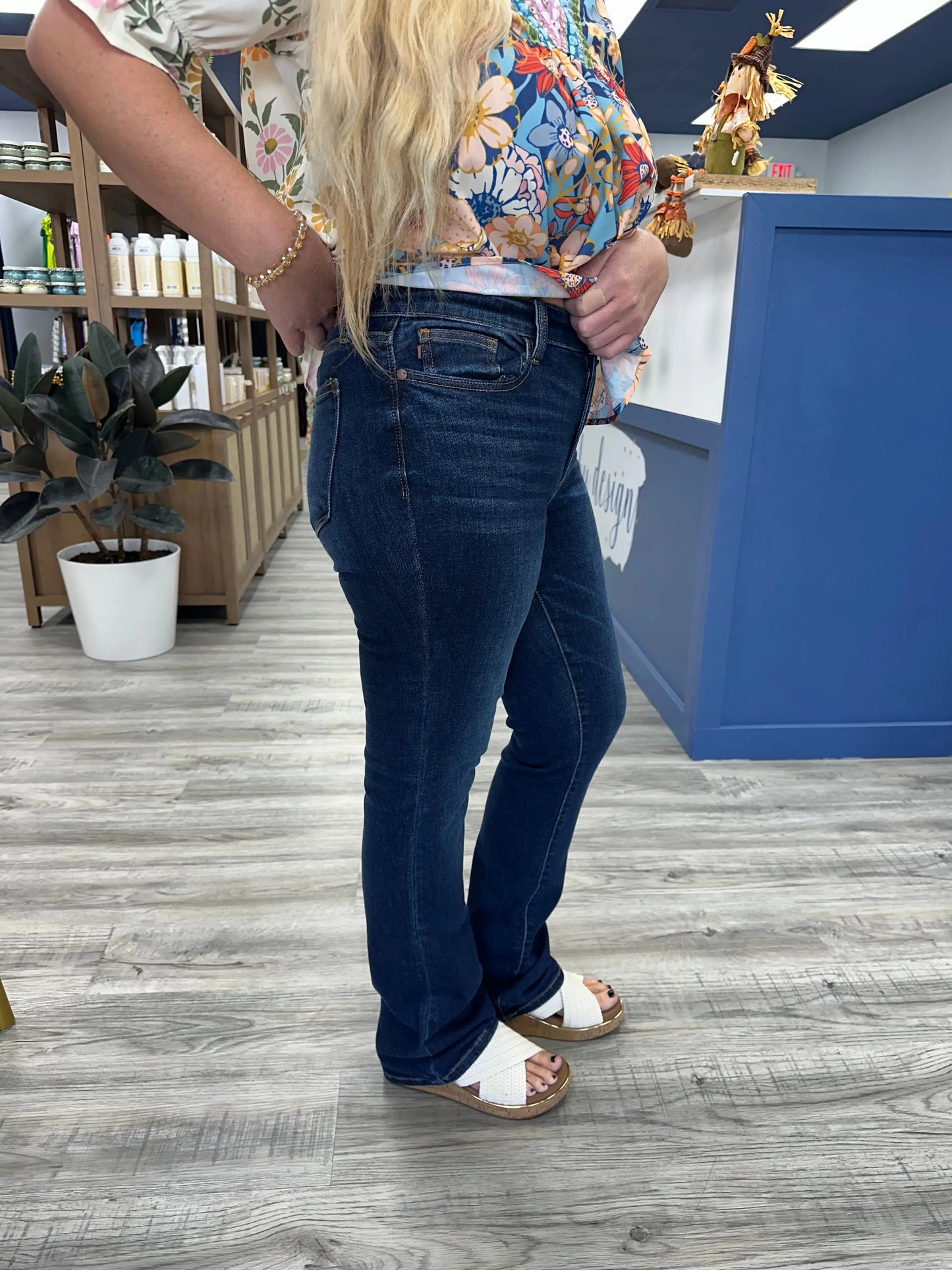 Carolyn Dark Wash Bootcut Judy Blue