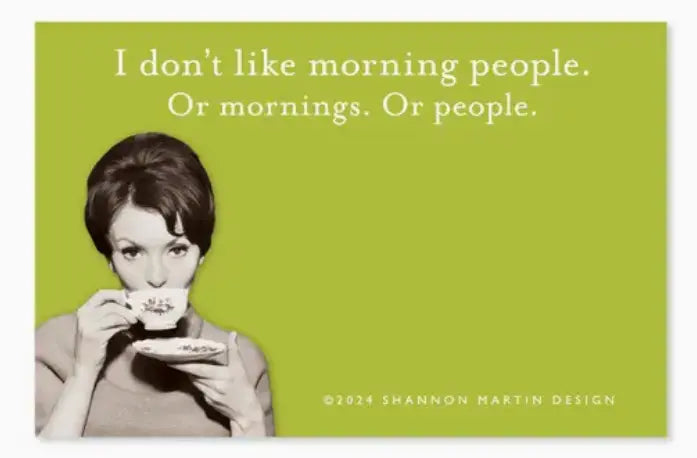Morning People Sticky Note Shannon Martin Design