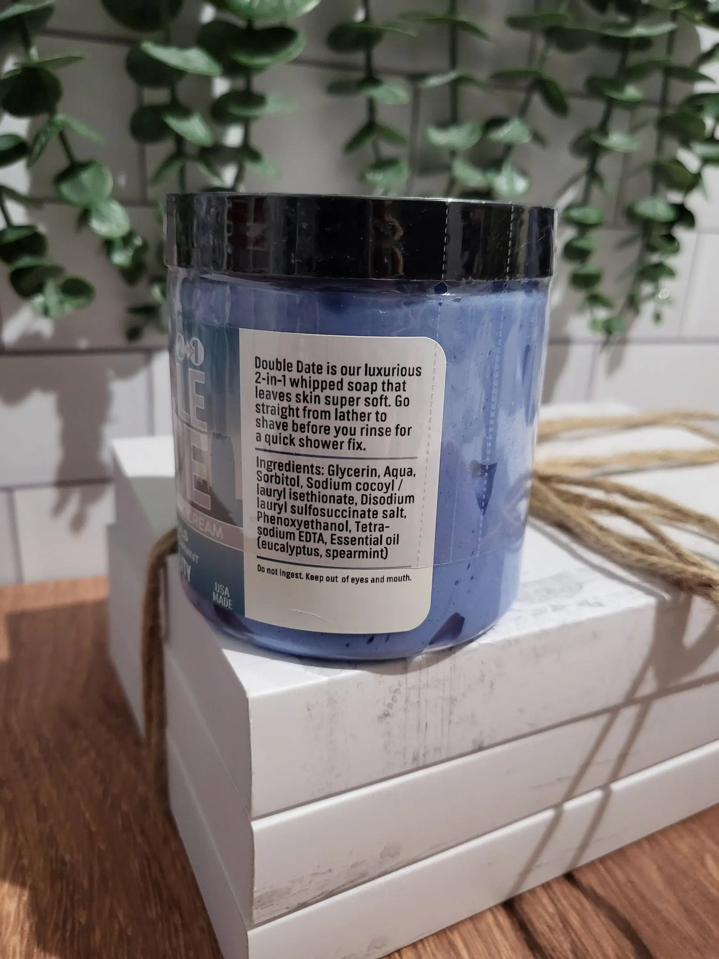 Double Date Whipped Soap & Shave Cream - Tranquility Country Bathhouse