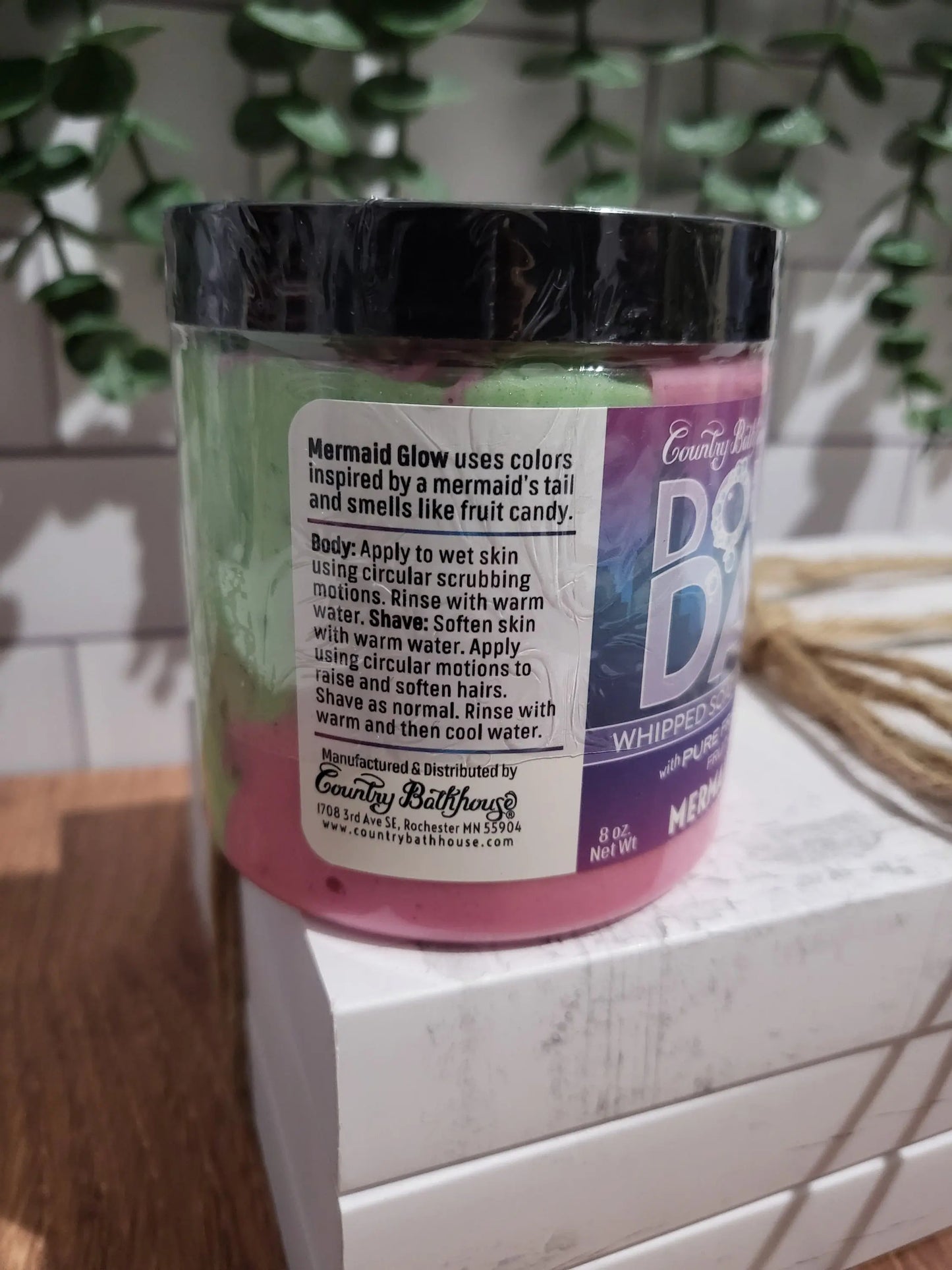 Double Date Whipped Soap & Shave Cream - Mermaid Glow Country Bathhouse