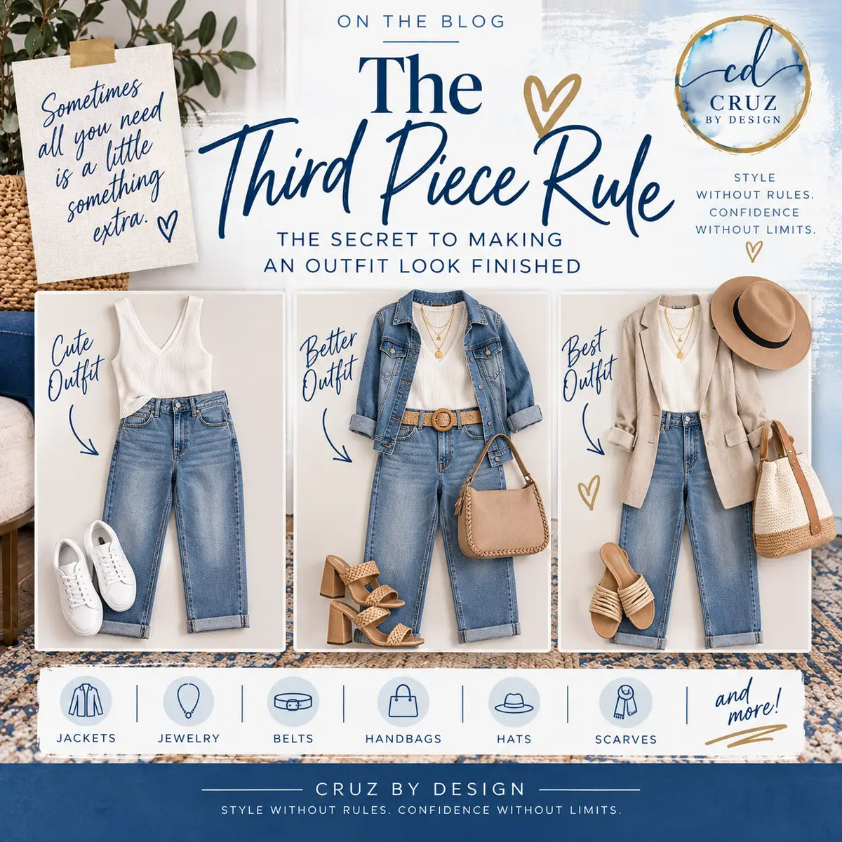 The Third Piece Rule: The Secret to Making an Outfit Look Finished