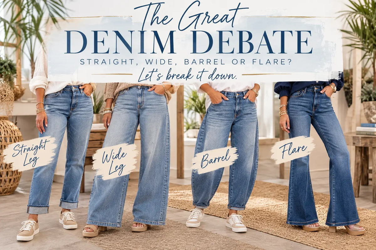 The Great Denim Debate: Straight, Wide, Barrel or Flare?