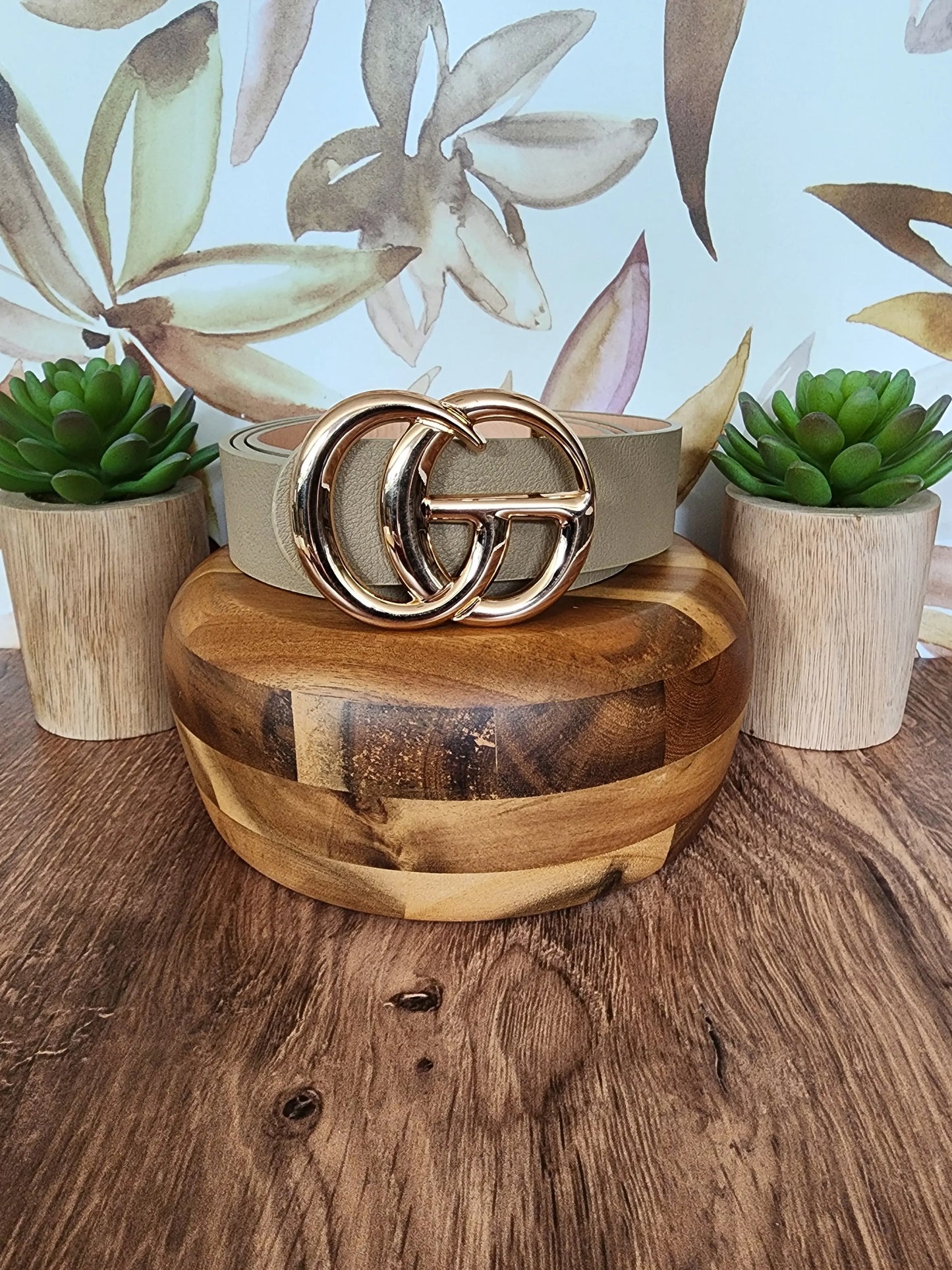 Taupe Fashion Belt Suzie Q