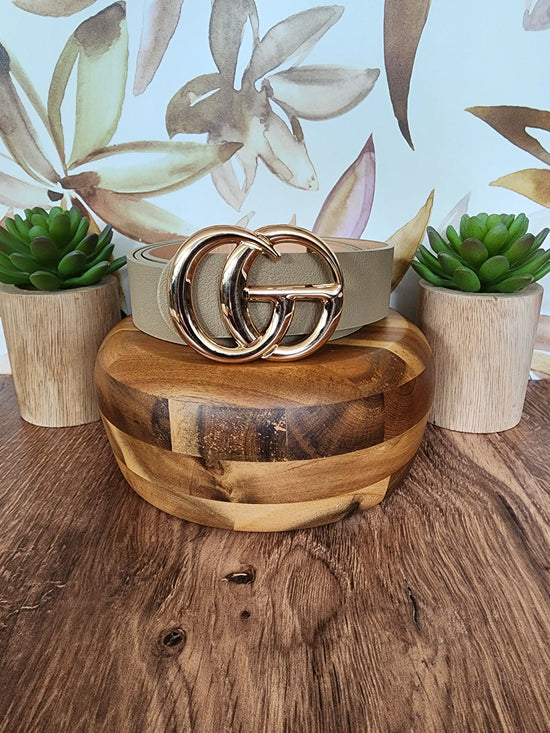 Taupe Fashion Belt Suzie Q