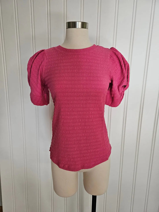 Pink Puff Sleeves *Clearance* No Returns Ces Femme