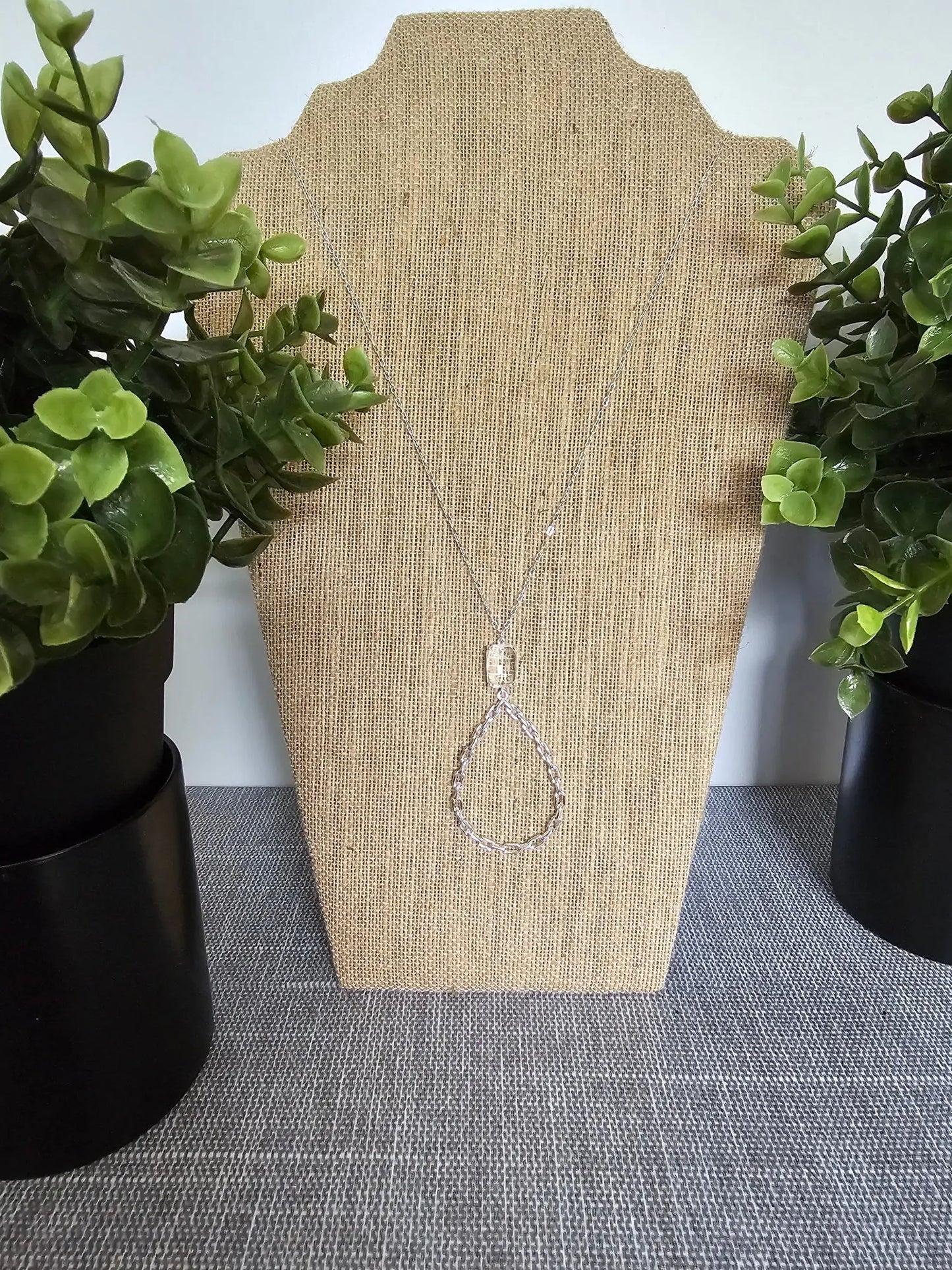 Twisty Teardrop with Clear Stone What's Hot