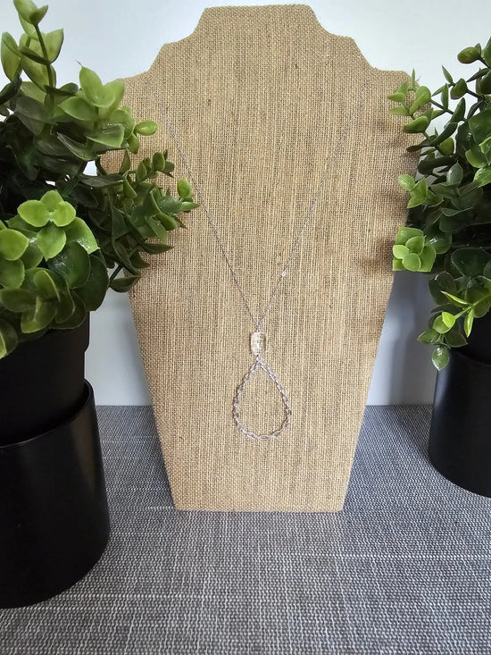 Twisty Teardrop with Clear Stone What's Hot