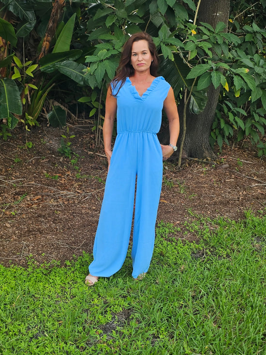 Ruffle Jumpsuit NO RETURN Clearance FSL