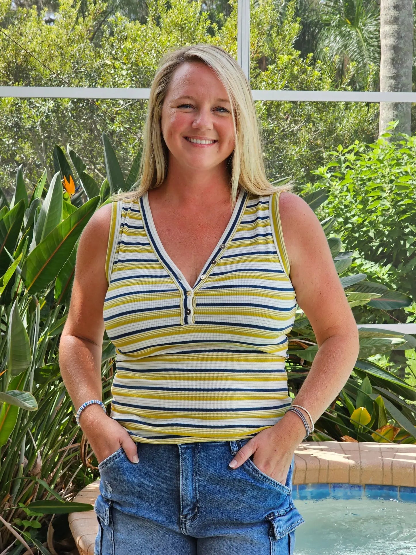 Striped Tank NO RETURNS Clearance Gigio