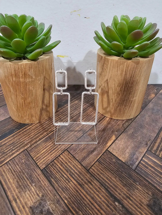 Double Square Earrings What's Hot