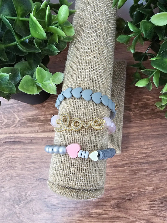 Pink & Grey Love Set Zenzii