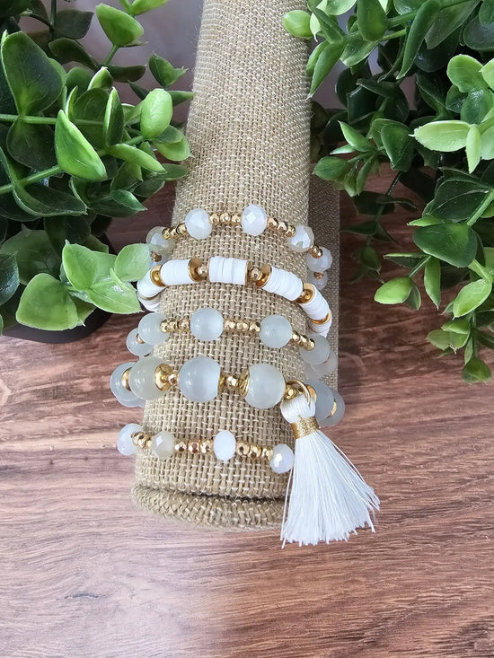 White & Gold Set of 5 What's Hot