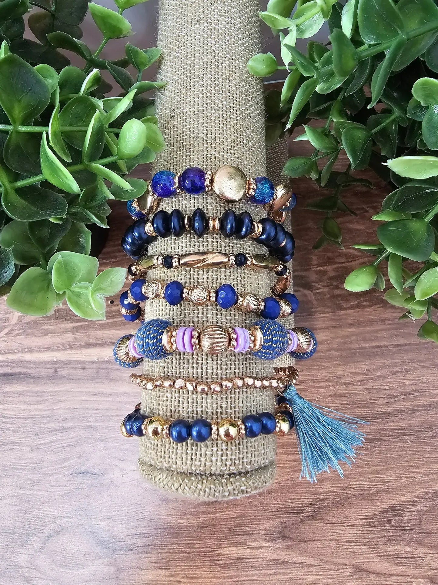 Shades of Blue Bracelet set Pink Panache