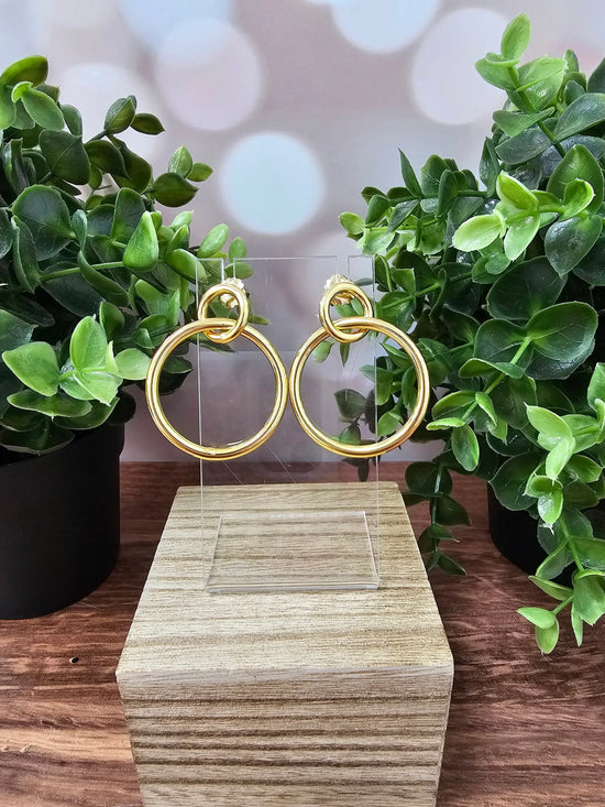 Double Hoop Drop Earring Zenzii
