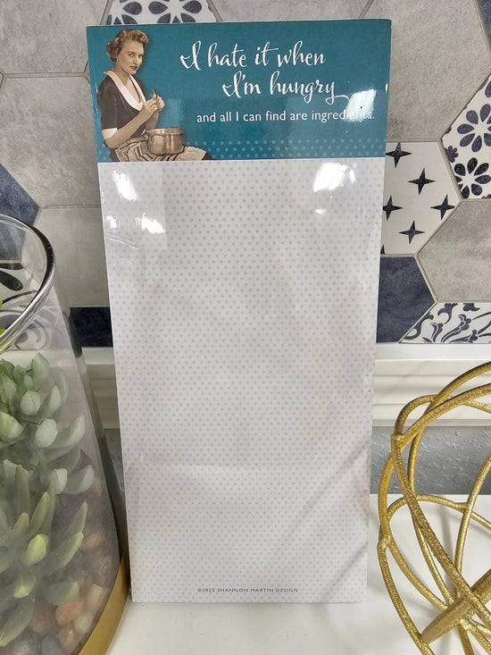 When I'm Hungry Magnetic List Pad Shannon Martin Design