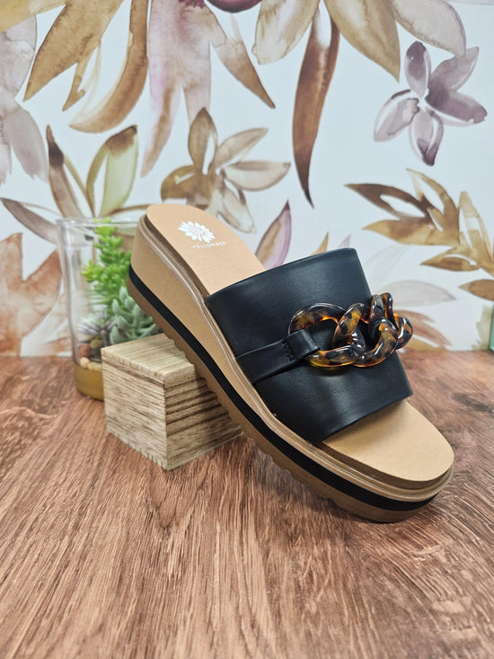 Alora Wedge Slide Yellow Box
