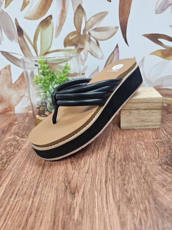 Hasani Flatform Sandal Yellow Box