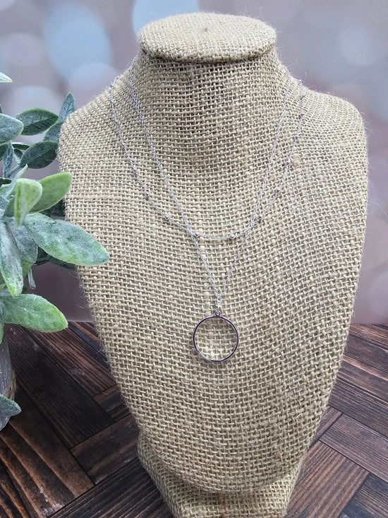 Water Resistant Beaded Circle Necklace What's Hot