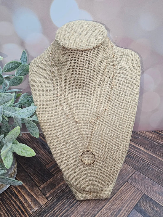 Water Resistant Beaded Circle Necklace What's Hot