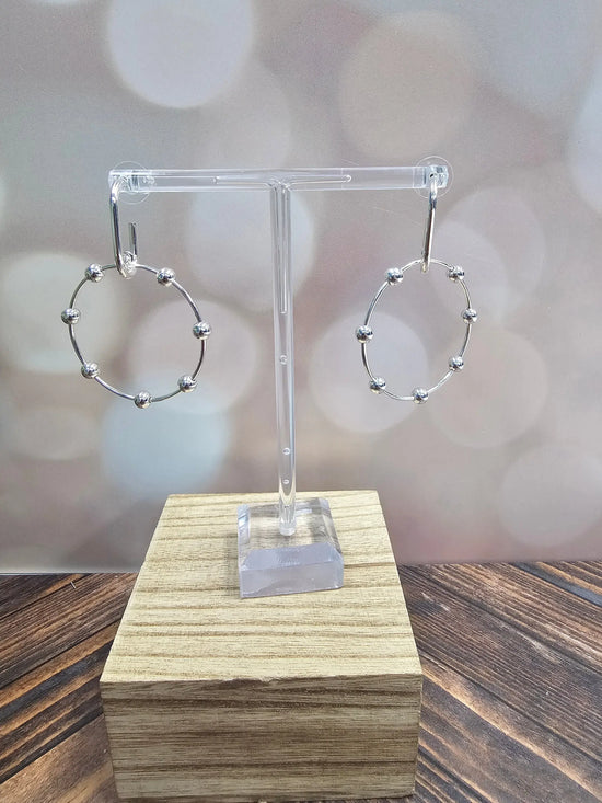 Water Resistant Hoops W/ Beaded Accents What's Hot