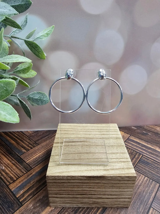 Open Circle Post Earrings What's Hot