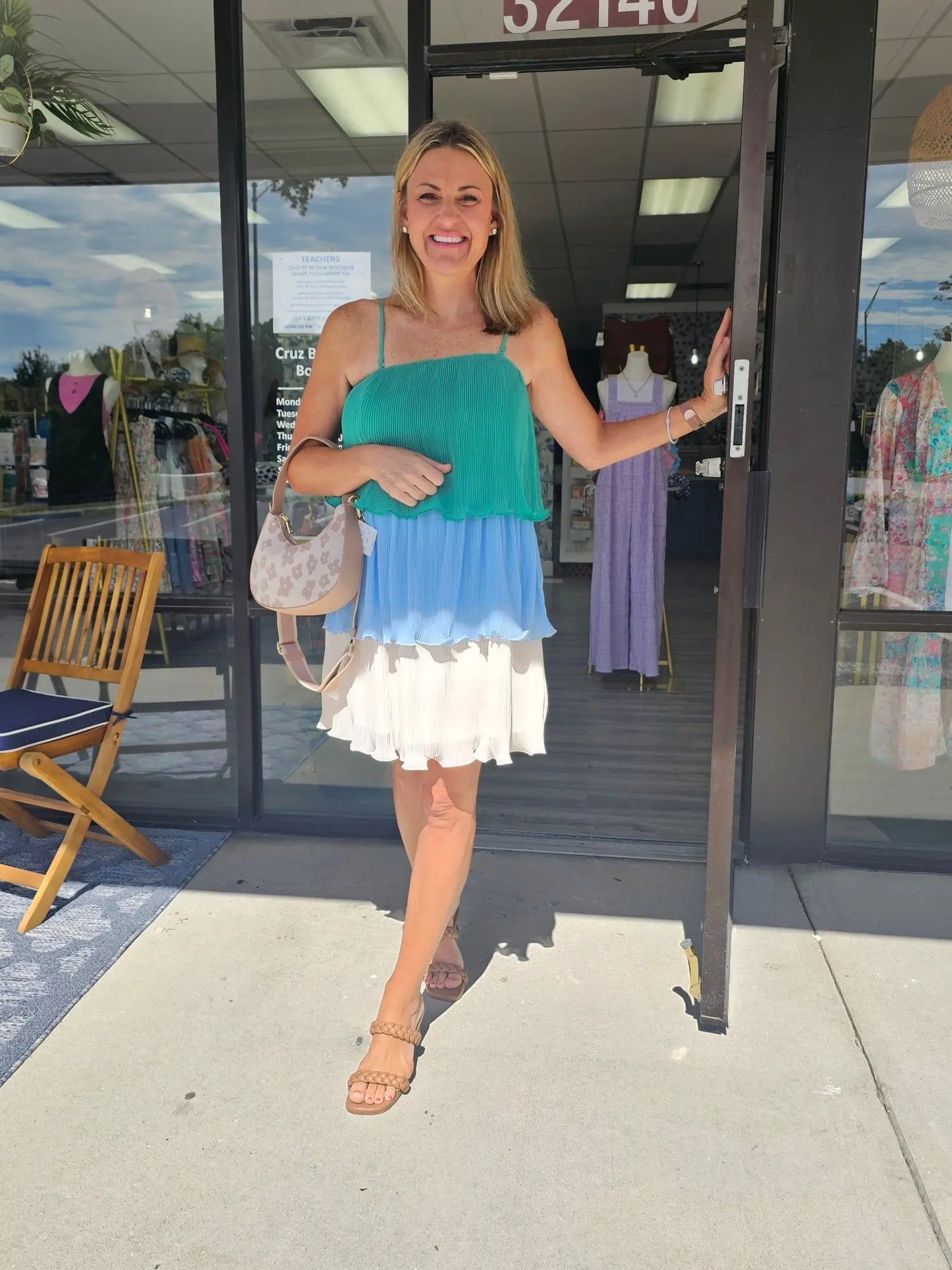 Colorblock Tiered Mini Dress Wishlist