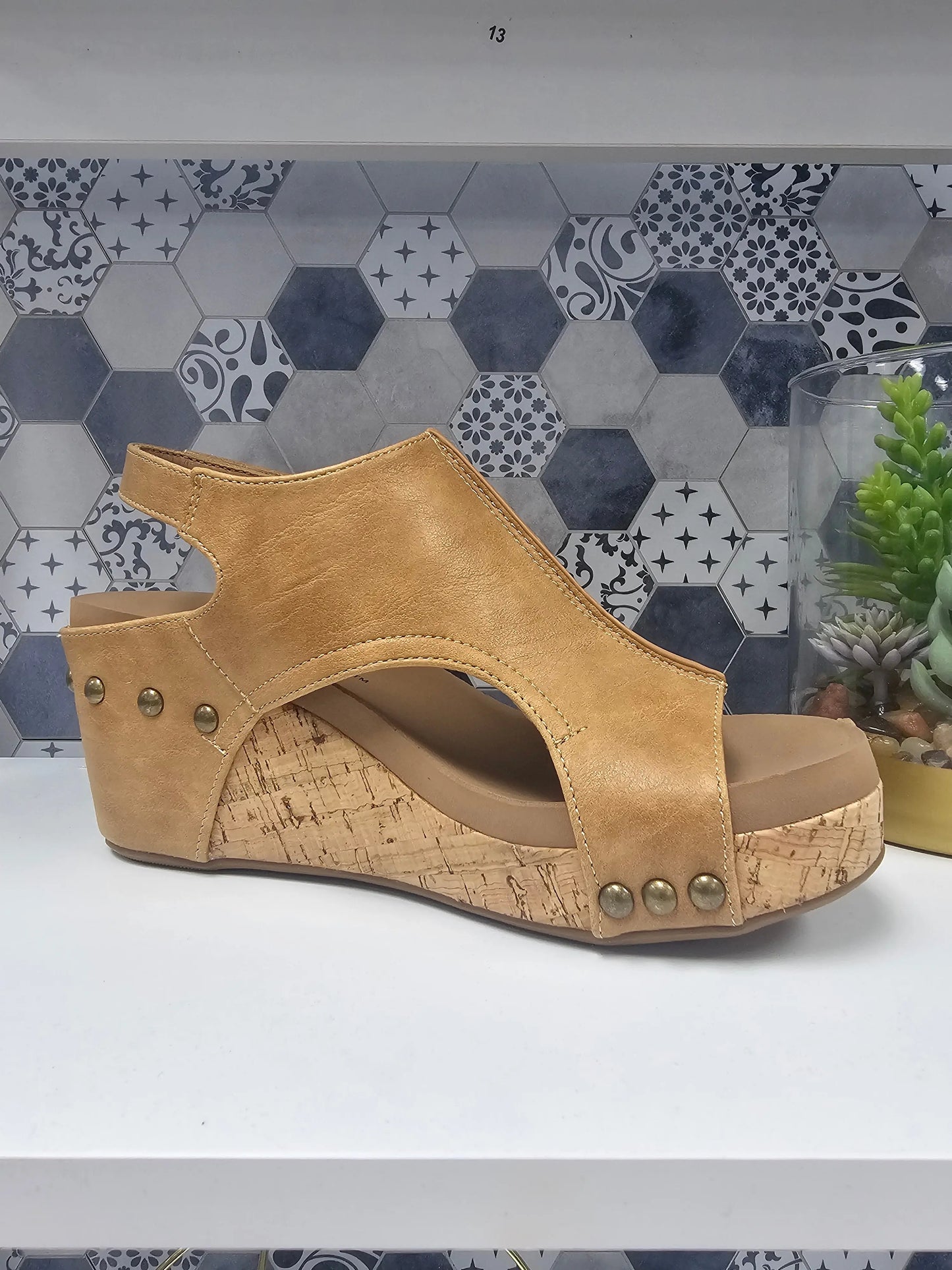 Carley Wedge Sandal Multi Colors Corky's