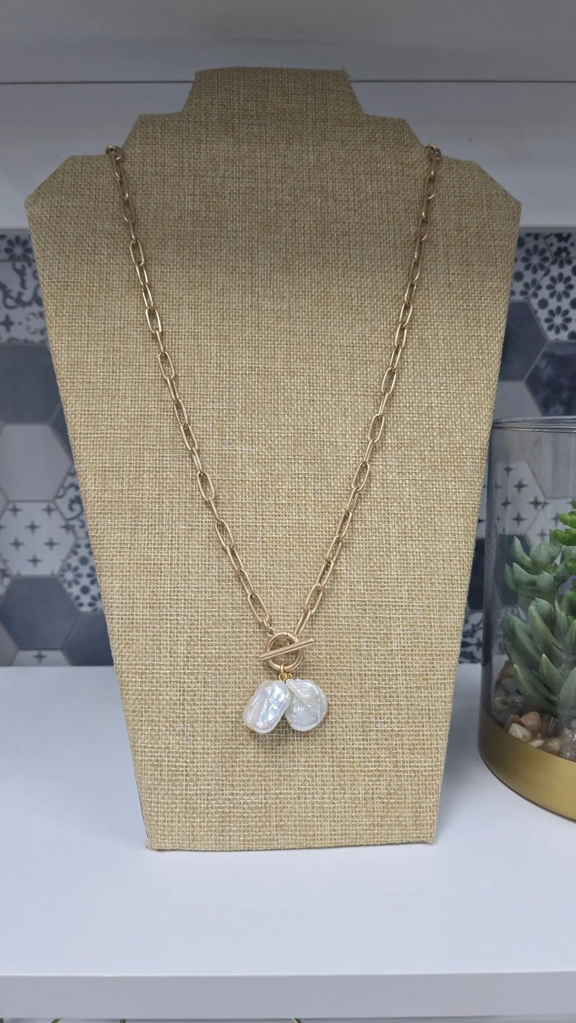 Paperclip Necklace w/Pearls rant & rave