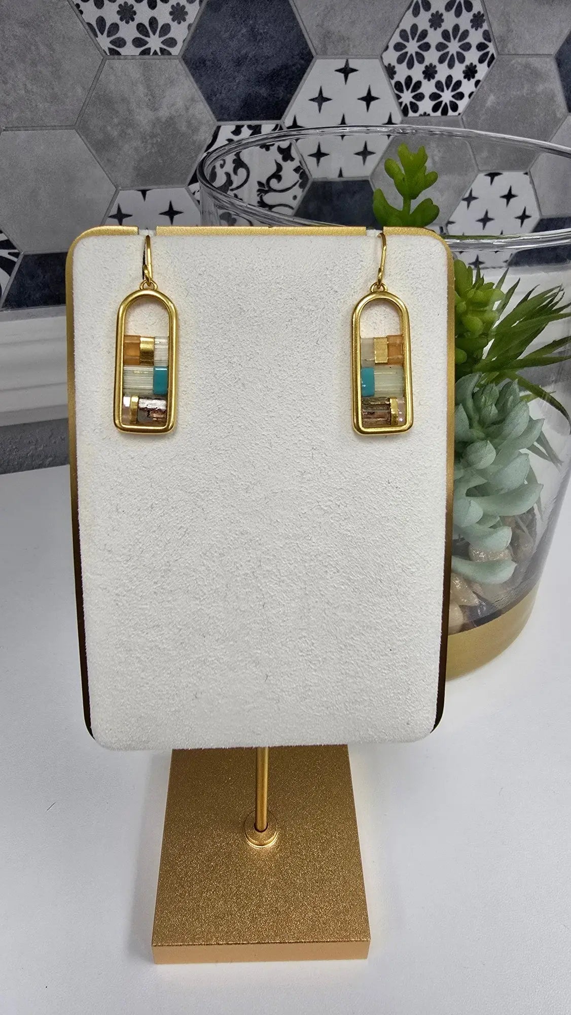 Good Karma Miyuki Frame Earring Scout