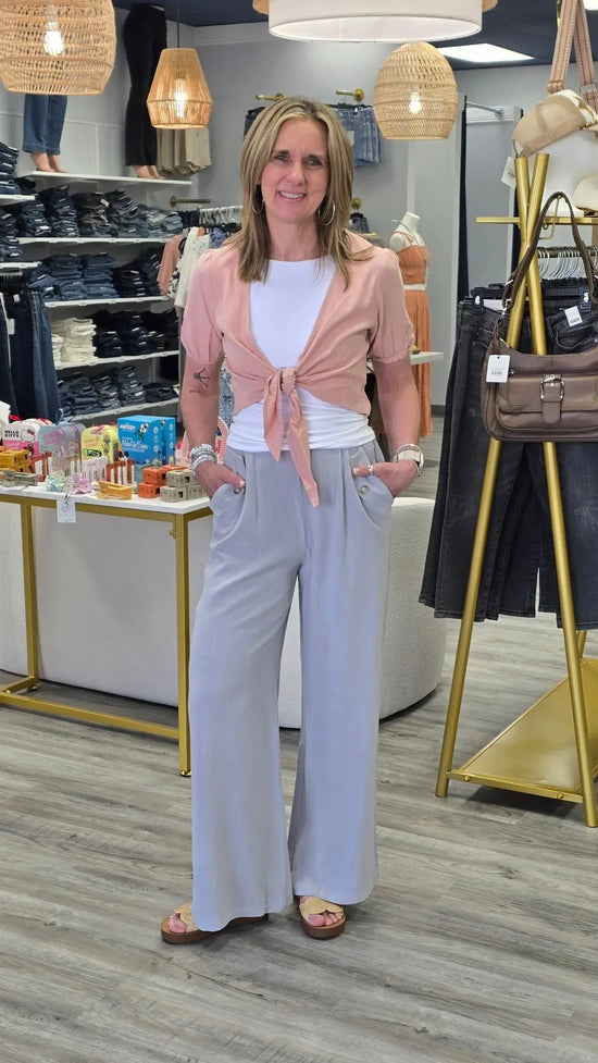 Soft Linen Pants with Pockets Allie Rose
