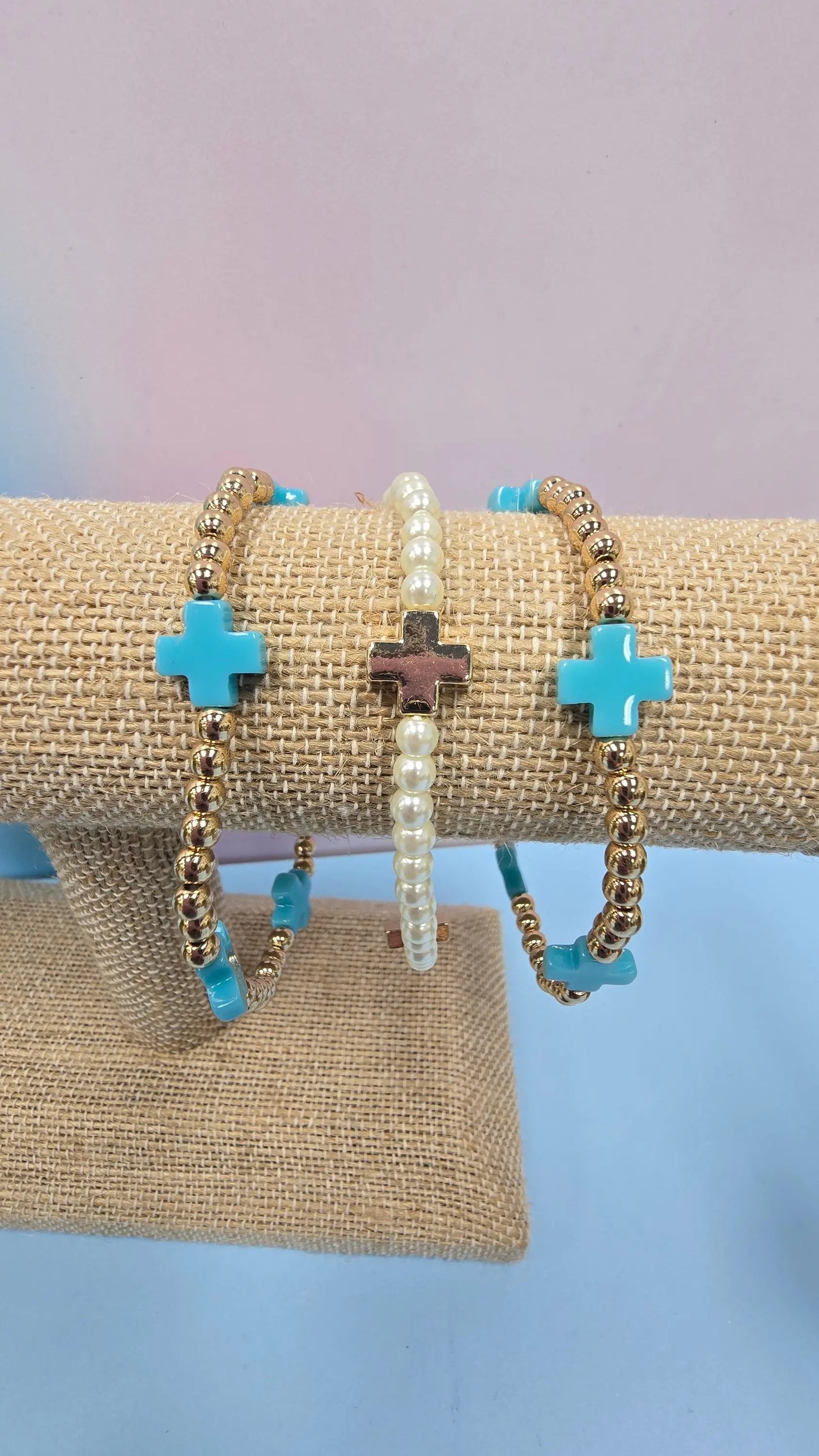 WR Turquoise & Gold Bracelet Set What's Hot