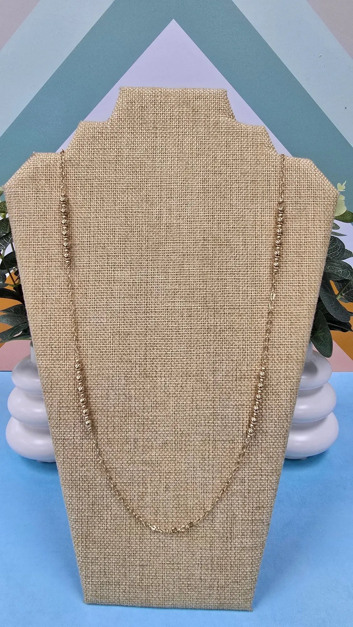 WR Beaded Gold Chain What's Hot
