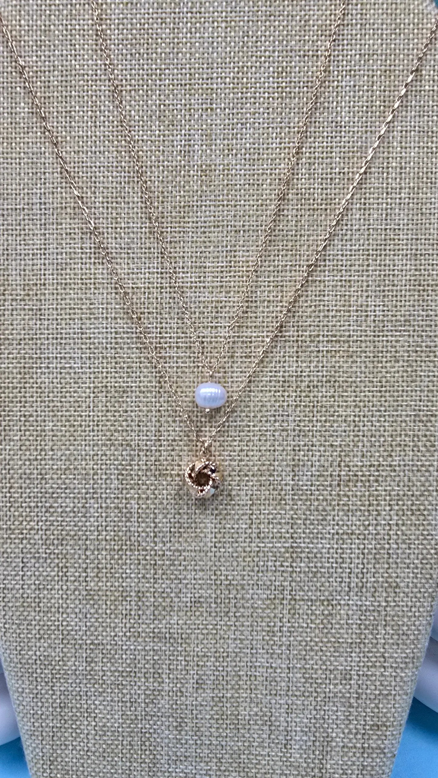 WR  Double Layer Pearl & Knot What's Hot