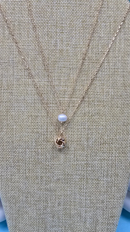 WR  Double Layer Pearl & Knot What's Hot