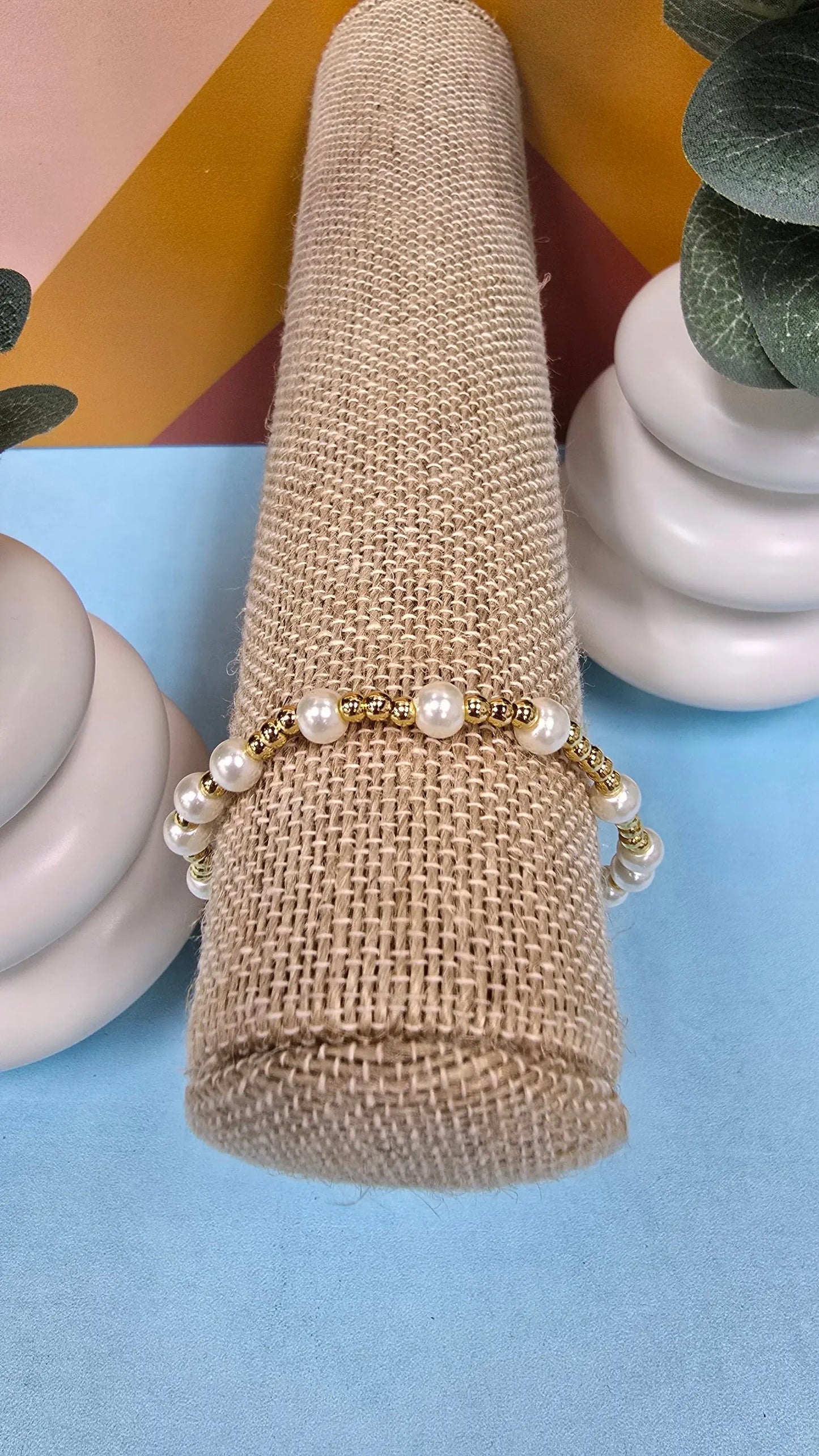 WP 18k Gold & Pearl Bracelet What's Hot