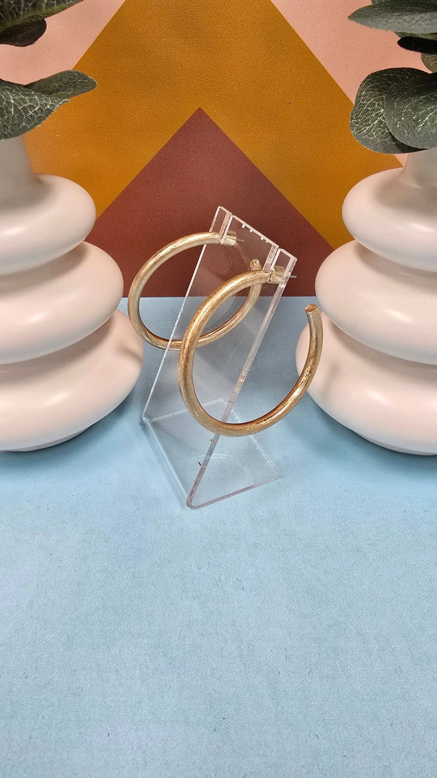 Gold Thick Hoops 2" What's Hot