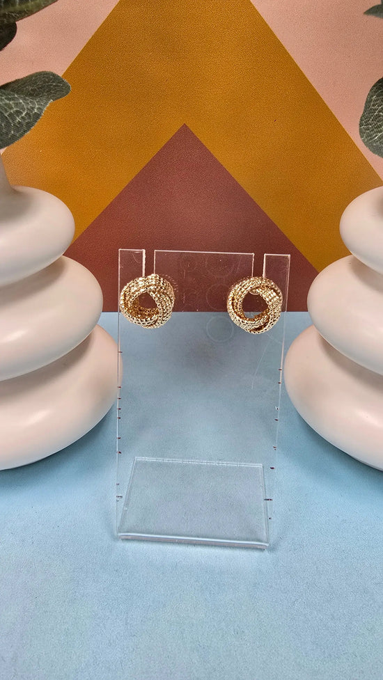 Textured Knot Earrings What's Hot