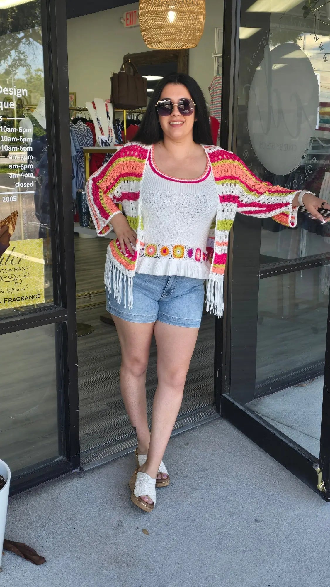 Multi Color Cardigan Tribal