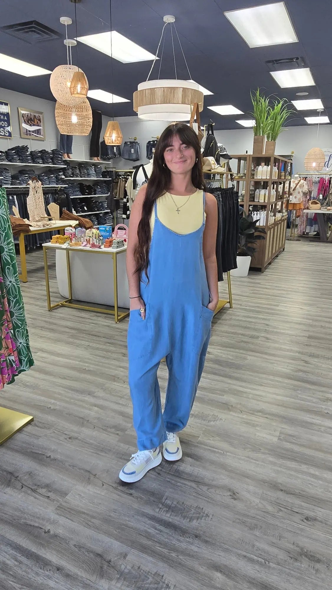 Chambray Jumpsuit Tribal